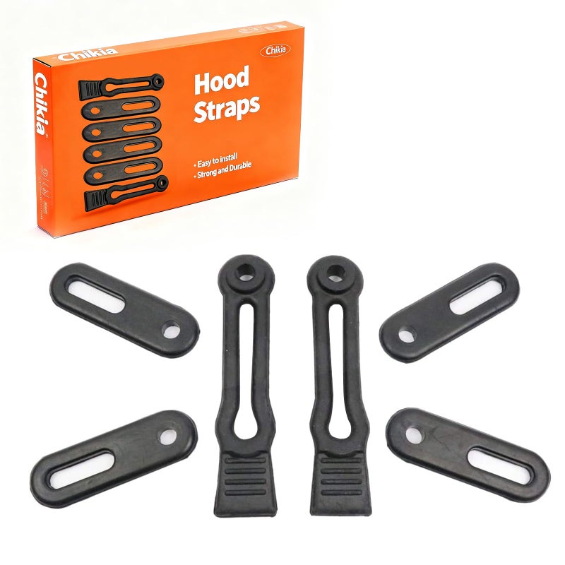 Chikia Hisun Hood Straps Door Hinge Rubber Return Latch Replacement for Yamaha Rhino Hisun UTV 500 700,Massimo 500 700,Axis 500 700,Coleman 500 700,Bennche,Cub Cadet - Image 1